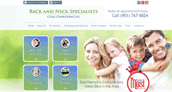 Desktop Screenshot of colechiromemphis.com